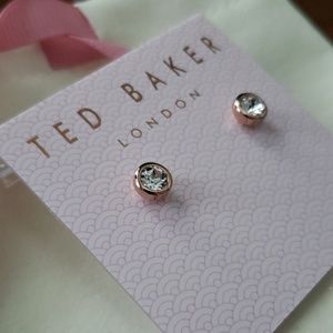 Ted baker crystal stud earrings